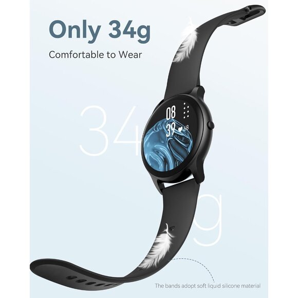 AGPTEK Smart Watch 5ATM Waterproof Smartwatch Fitness Tracker Watch Sports Modes - Picture 3 of 10